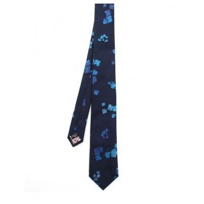 Cravate KENZO bleue fleurie- Nouvelle collection Printemps-été 2012 homme